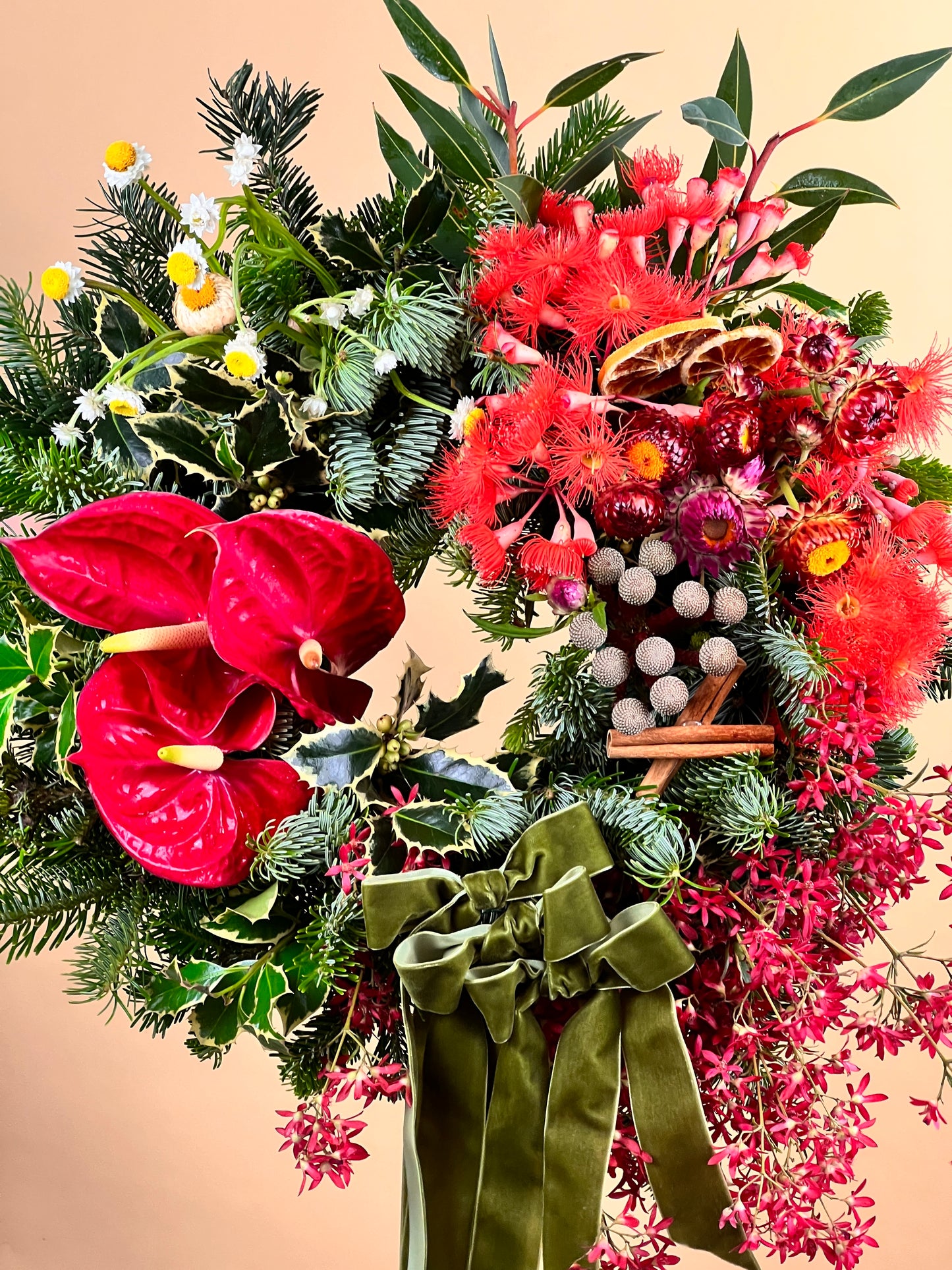 The Queenslander Christmas Wreath-Flower-Delivery-Gold-Coast-Florist-Flowers Gold Coast-https://www.flowersgoldcoast.com.au-best-florist