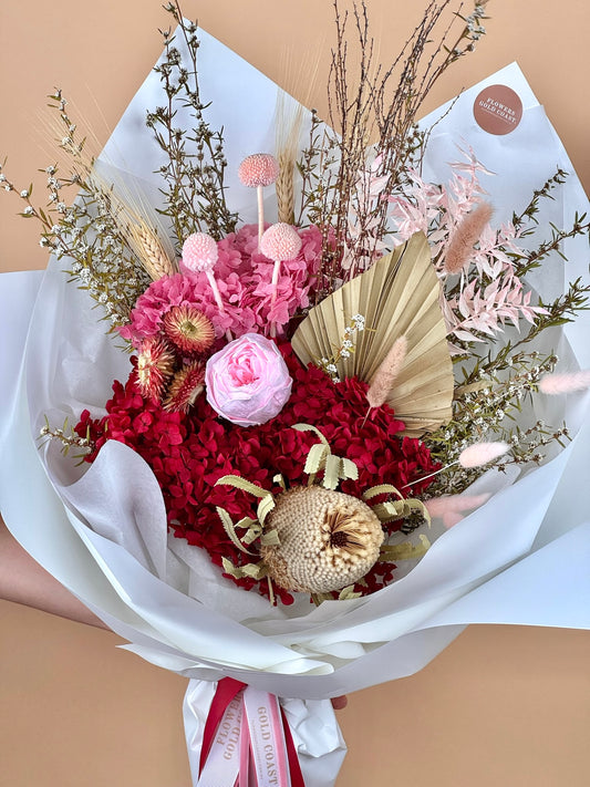 Rustic Love Bouquet - Dried-Flower-Delivery-Gold-Coast-Florist-Flowers Gold Coast-https://www.flowersgoldcoast.com.au-best-florist