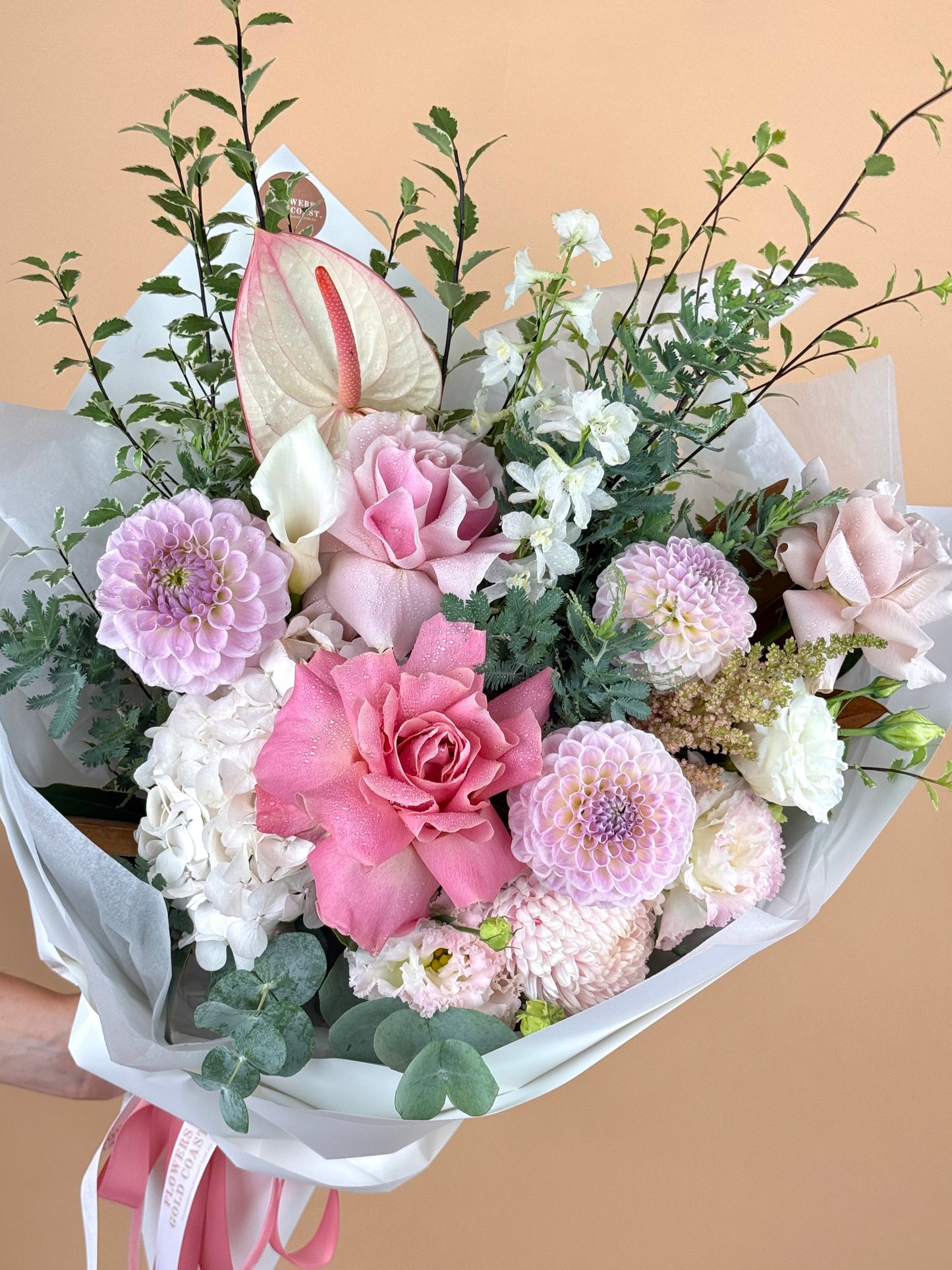 Soft & Sweet-Flower-Delivery-Gold-Coast-Florist-Flowers Gold Coast-Beautifully Wrapped-Mini-https://www.flowersgoldcoast.com.au-best-florist